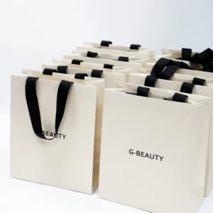 High Quality Luxury Paper Bags With Your Own Logo Embed Handle Paper Shopping Bags Custom Paper Bag