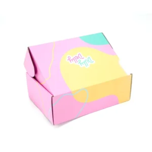 High Quality New Arrival Pink Color Customized Size Corrugated Mailer Paper Gift Box