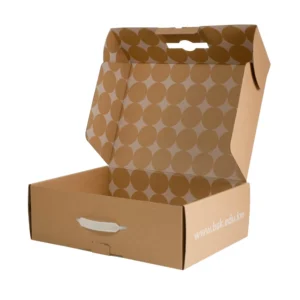 High Quality Recycled Large Corrugated Paper Packaging Carton Folding Electronic Accessories Shipping Box With Plastic Handle