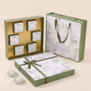 High end Design Custom logo Cardboard Box Mid Autumn Gift Box Mooncake Cookie Food Pack Paper Box