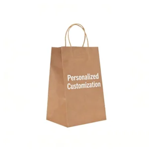 High end Kraft Paper Bags In stock Takeaway Packaging Bags Gift Souvenir Bags Customizable Bags