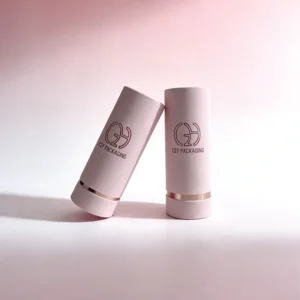 High quality Customized Logo Printing Flocked Velvet with EVA Lining Perfume Essential Oil Paper Tube