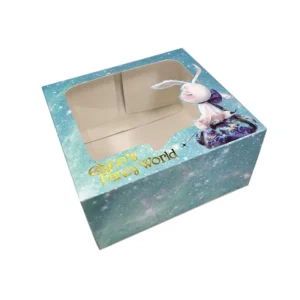 Hollow Window Paper Gift Display Box with Custom Logo