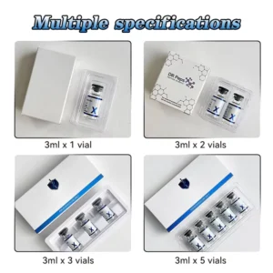 Holographic Gold Aseptic Paperboard Vial Box Set Tray For 3ml And 10ml Vials