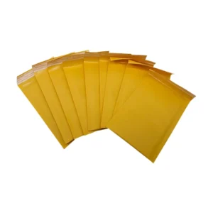 Hot Sealing Yellow Kraft Paper Envelope Mailer Custom Biodegradable Recyclable Lightweight Courier Bag