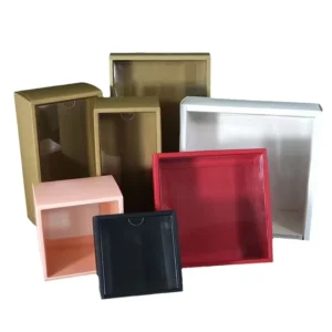 In Stock Window Paper Drawer Gift Box, Custom Size