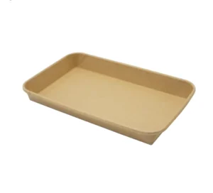 Industrial-Grade Recycled Kraft Paper Sandwich Box with Glossy Lamination and Clear Lid