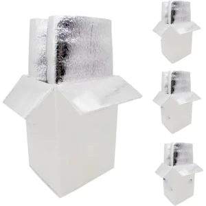 Insulated Box Liner for Corrugated Carton Cold Chain Packaging Aluminum Foil Thermal Insert for Food Shipping