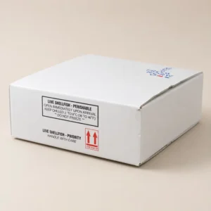 Insulated Foam-Core Shipping Box with Aluminum Foil Liner and Corrugated Outer Carton for Seafood Cold Chain Delivery