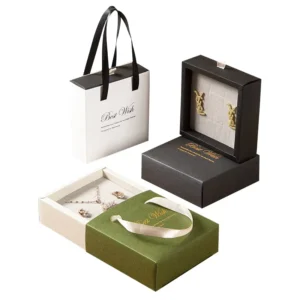 Jewelry Display Gift Boxes Small Paper Boxes for Rings Earrings Bracelets Necklaces and Pendants (Assorted Sizes)
