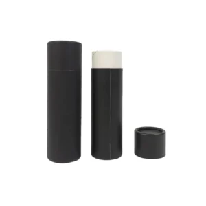 Kraft Black Paper Tube Packaging Empty Cylindrical Paper Canisters Lids Eco-friendly Recyclable Custom Logo Four-Color Printing
