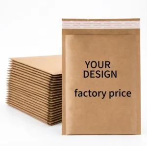 Kraft Bubble Mailers Self Seal Brown Bubble Envelopes Courier Mailing Package Accept Custom Printing Sizes