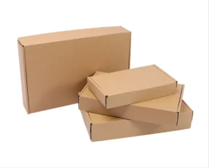 Kraft Corrugated Mailer Box with UV Coating and Reinforced Flap for E-commerce Shipping