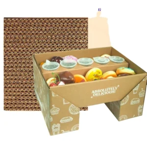 Kraft Corrugated Paper Box for Picnic Food Packaging