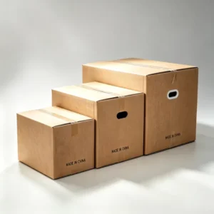 Kraft Corrugated Shipping Carton with Hand Hole Multi-Size Export Cardboard Box Custom Logo Logistics Packaging