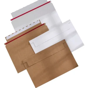 Kraft Paper B6 Document and Invitation Envelopes with Easy-Tear Strip, Double-Sided Adhesive, Thickened, Model No. 3