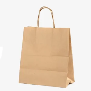 Kraft Paper Bag Custom Printed Logo Takeaway Handbag for Clothing Glasses & Food for Gift Packaging