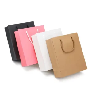 Kraft Paper Bag With Handle Food Paper Bags Paper Bag With Window Kraft Paper Mailer Bag