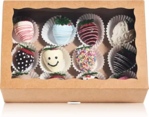 Kraft Paper Bakery Boxes with Clear PET Window, Food-Grade Paper Dessert Packaging Box, Custom Logo