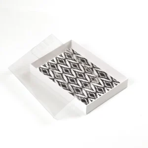 Kraft Paper Box Clear Plastic Lid Transparent Paper Packaging Gift Boxes PVC Window Box