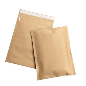 Kraft Paper Bubble Courier Envelope Bag Self-Sealing Embossed Shockproof Packaging