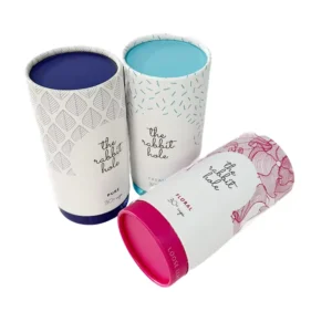 Kraft Paper Canister with View Window Food-Safe Cylindrical Tea Packaging Tube
