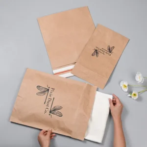 Kraft Paper Clothing Shipping Mailer Bag with Custom Logo Print