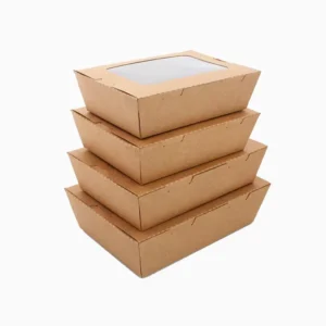 Kraft Paper Coated Window Salad and Sandwich Packing Box