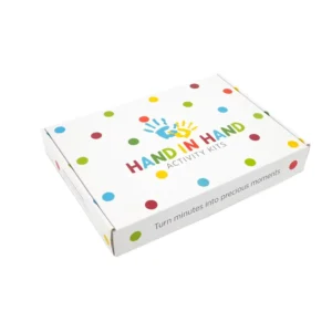 Kraft Paper Corrugated Tuck-In Flap Shipping Gift Box, Printed, Colorful