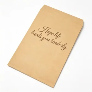 Kraft Paper Document Envelope With Custom Printed Logo for Office File Storage Packaging