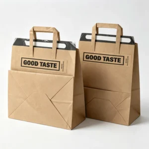 Kraft Paper Drink Takeout Bag with Handle