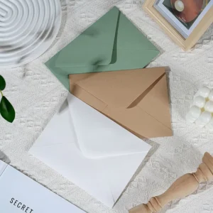 Kraft Paper Envelopes for Handwritten Letters and Gift Cards