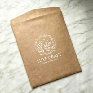 Kraft Paper File Envelope Bag with Custom Printing for Business Letters