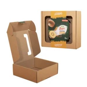 Kraft Paper Fruit and Vegetable Carton Boxes with Embossing and Matte Lamination for Agriculture and Feed