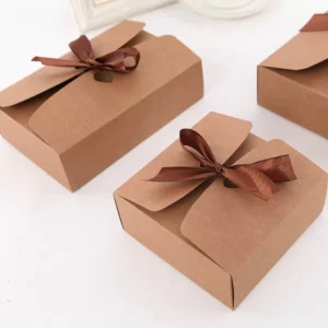 Kraft Paper Gift Boxes for Birthday Gift Packaging