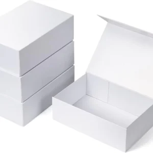 Kraft Paper Gift Boxes with Magnetic Closure, Recyclable, Custom Colors for Weddings, Birthdays, and Graduations