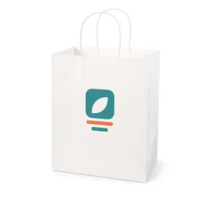 Kraft Paper Handled Food Bags, Custom Print Takeaway Packaging for Bakery, Cafe, Deli, Restaurant and Retail
