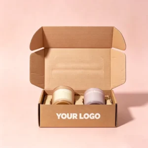 Kraft Paper Natural Folding Mailing Shipping Carton Gift Box with Custom Logo