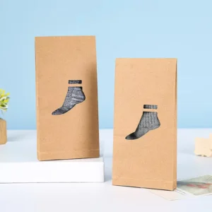 Kraft Paper Packaging and Shopping Bag for Clothing and Socks