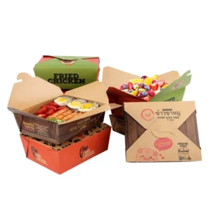 Kraft Paper Salad Container with Lid for Takeaway Meals and Meal Prep