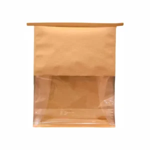 Kraft Paper Sandwich Bag with Small Window