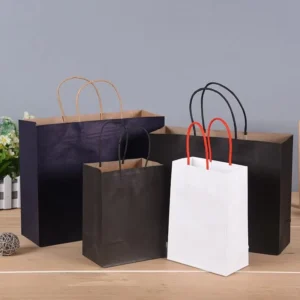Kraft Paper Shopping Bag with Simple Design, Recyclable