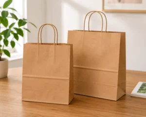Kraft Paper Shopping Bags Custom Logo Paper Bags Manufacturer
