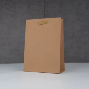 Kraft Paper Takeaway Bag for Popcorn, Drinks, and Microwave Food Packaging with Custom Printing