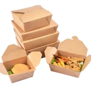 Kraft Paper Takeaway Food Box