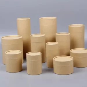 Kraft Paper Tea Canister Cylindrical Packaging Tube Box