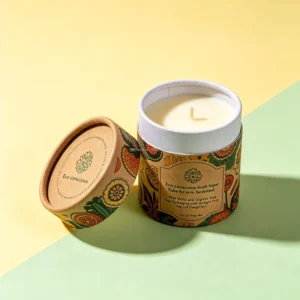 Kraft Paper Tube Packaging for Scented Wax Melts and Organic Soap with Airtight Flat-Top Lid