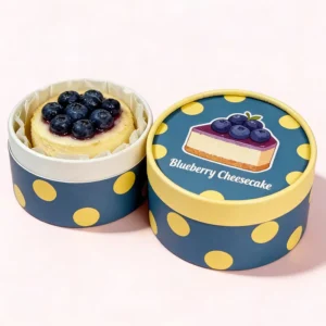 Kraft Paper Tube Packaging for Snacks, Chocolate, Cake, and Cheesecake