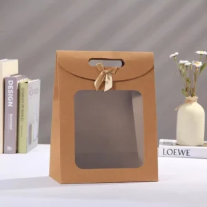 Kraft Paper Window Portable Paper Packaging Bags
