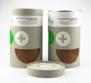 Kraft Paperboard 100ml Cardboard Cylinder Canister, Food-Grade Storage Container for Tea, Coffee, and Spices